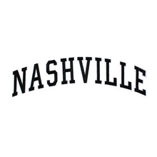 Load image into Gallery viewer, Varsity City Name Nashville in Multicolor Embroidery Patch