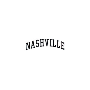 Varsity City Name Nashville in Multicolor Embroidery Patch