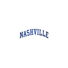 Load image into Gallery viewer, Varsity City Name Nashville in Multicolor Embroidery Patch
