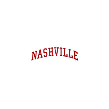 Load image into Gallery viewer, Varsity City Name Nashville in Multicolor Embroidery Patch