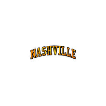 Load image into Gallery viewer, Varsity City Name Nashville in Multicolor Embroidery Patch