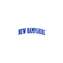 Load image into Gallery viewer, Varsity State Name New Hampshire in Multicolor Embroidery Patch