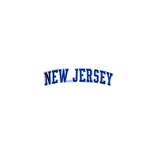Load image into Gallery viewer, Varsity State Name New Jersey in Multicolor Embroidery Patch