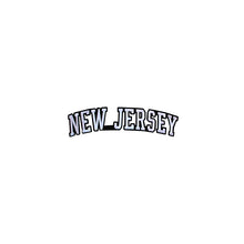 Load image into Gallery viewer, Varsity State Name New Jersey in Multicolor Embroidery Patch
