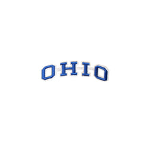 Load image into Gallery viewer, Varsity State Name Ohio in Multicolor Embroidery Patch