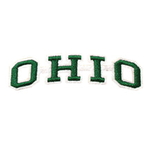 Load image into Gallery viewer, Varsity State Name Ohio in Multicolor Embroidery Patch