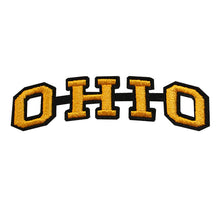 Load image into Gallery viewer, Varsity State Name Ohio in Multicolor Embroidery Patch