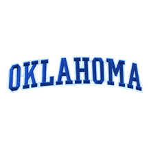 Load image into Gallery viewer, Varsity State Name Oklahoma in Multicolor Embroidery Patch
