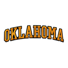 Load image into Gallery viewer, Varsity State Name Oklahoma in Multicolor Embroidery Patch
