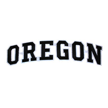 Load image into Gallery viewer, Varsity State Name Oregon in Multicolor Embroidery Patch
