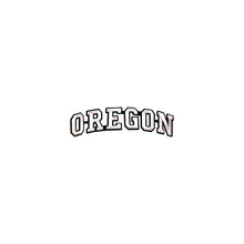 Load image into Gallery viewer, Varsity State Name Oregon in Multicolor Embroidery Patch