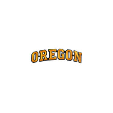 Load image into Gallery viewer, Varsity State Name Oregon in Multicolor Embroidery Patch
