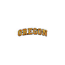 Load image into Gallery viewer, Varsity State Name Oregon in Multicolor Embroidery Patch