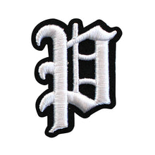 Load image into Gallery viewer, 3D Old English Roman Font Alphabets A To Z Size 2 Inches White Embroidery Patch