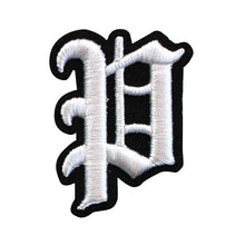 Load image into Gallery viewer, 3D Old English Roman Font Alphabets A To Z Size 3 Inches White Embroidery Patch