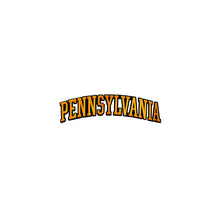 Load image into Gallery viewer, Varsity State Name Pennsylvania in Multicolor Embroidery Patch