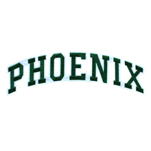 Load image into Gallery viewer, Varsity City Name Phoenix in Multicolor Embroidery Patch