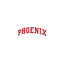 Load image into Gallery viewer, Varsity City Name Phoenix in Multicolor Embroidery Patch