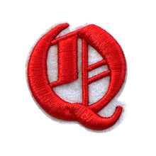 Load image into Gallery viewer, 3D Old English Roman Font Alphabets A To Z Size 2 Inches Red Embroidery Patch