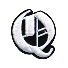 Load image into Gallery viewer, 3D Old English Roman Font Alphabets A To Z Size 2 Inches White Embroidery Patch