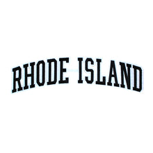 Load image into Gallery viewer, Varsity State Name Rhode Island in Multicolor Embroidery Patch