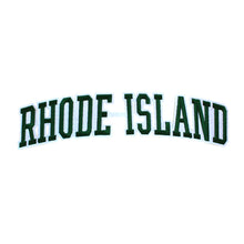 Load image into Gallery viewer, Varsity State Name Rhode Island in Multicolor Embroidery Patch
