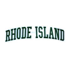 Load image into Gallery viewer, Varsity State Name Rhode Island in Multicolor Embroidery Patch