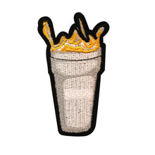 Load image into Gallery viewer, Splash Soda Cup in Multicolor Embroidery Patches