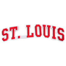 Load image into Gallery viewer, Varsity City Name St. Louis in Multicolor Embroidery Patch