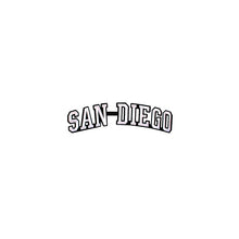 Load image into Gallery viewer, Varsity City Name San Diego in Multicolor Embroidery Patch