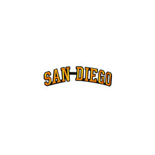 Load image into Gallery viewer, Varsity City Name San Diego in Multicolor Embroidery Patch