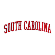 Load image into Gallery viewer, Varsity State Name South Carolina in Multicolor Embroidery Patch
