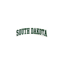 Load image into Gallery viewer, Varsity State Name South Dakota in Multicolor Embroidery Patch