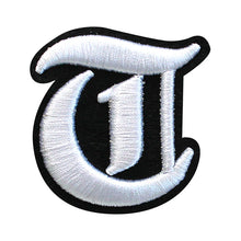 Load image into Gallery viewer, 3D Old English Roman Font Alphabets A To Z Size 2 Inches White Embroidery Patch