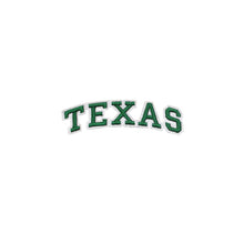 Load image into Gallery viewer, Varsity State Name Texas in Multicolor Embroidery Patch