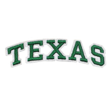 Load image into Gallery viewer, Varsity State Name Texas in Multicolor Embroidery Patch