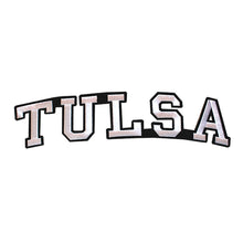 Load image into Gallery viewer, Varsity City Name Tulsa in Multicolor Embroidery Patch