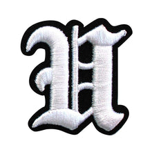 Load image into Gallery viewer, 3D Old English Roman Font Alphabets A To Z Size 3 Inches White Embroidery Patch