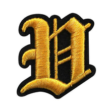 Load image into Gallery viewer, 3D Old English Roman Font Alphabets A To Z Size 3 Inches Yellow Embroidery Patch