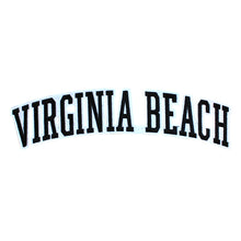Load image into Gallery viewer, Varsity City Name Virginia Beach in Multicolor Embroidery Patch
