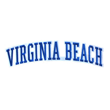 Load image into Gallery viewer, Varsity City Name Virginia Beach in Multicolor Embroidery Patch
