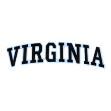 Load image into Gallery viewer, Varsity State Name Virginia in Multicolor Embroidery Patch