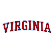 Load image into Gallery viewer, Varsity State Name Virginia in Multicolor Embroidery Patch