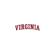Load image into Gallery viewer, Varsity State Name Virginia in Multicolor Embroidery Patch
