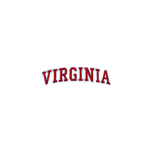 Load image into Gallery viewer, Varsity State Name Virginia in Multicolor Embroidery Patch