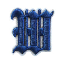 Load image into Gallery viewer, 3D Old English Roman Font Alphabets A To Z Size 3 Inches Royal Blue Embroidery Patch