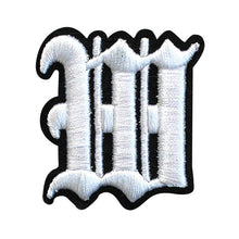 Load image into Gallery viewer, 3D Old English Roman Font Alphabets A To Z Size 3 Inches White Embroidery Patch