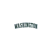 Load image into Gallery viewer, Varsity State Name Washington in Multicolor Embroidery Patch