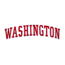 Load image into Gallery viewer, Varsity State Name Washington in Multicolor Embroidery Patch