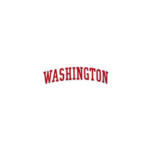 Load image into Gallery viewer, Varsity State Name Washington in Multicolor Embroidery Patch